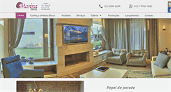 Desktop Screenshot of marinadecor.com.br
